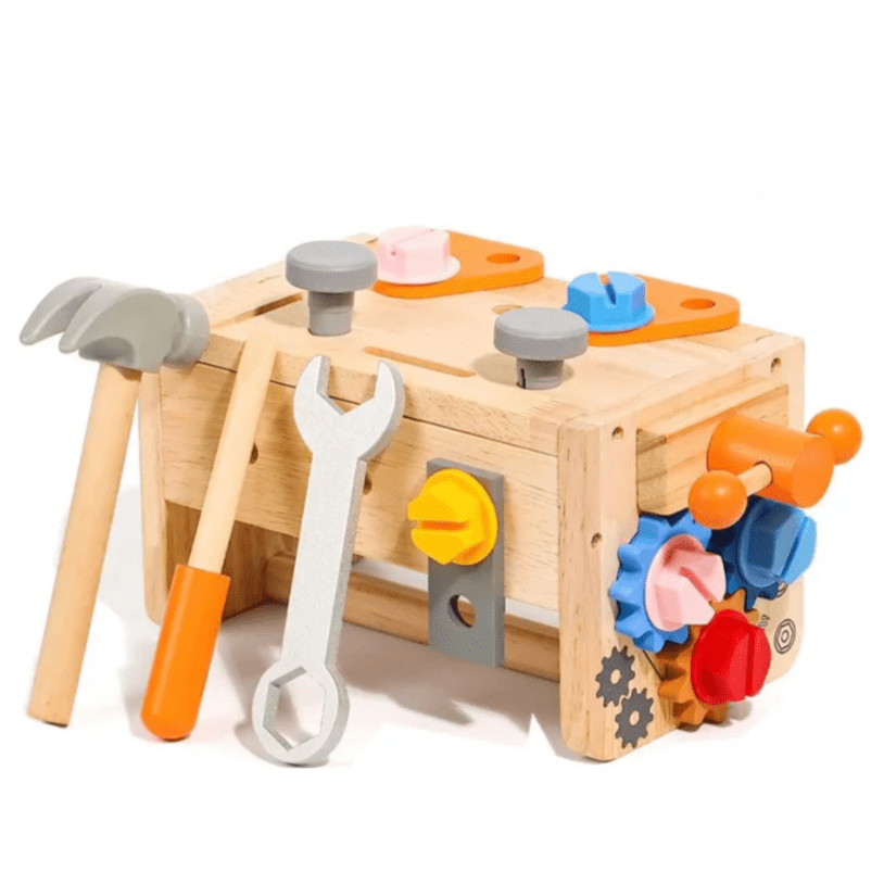 Outils de bricolage pour enfants en bois - Caisse à outils et jouets d'imitation Montessori | Montezzori Montezzori