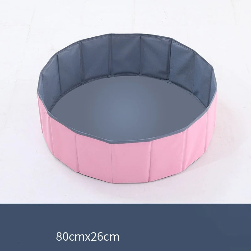Piscine à Balles Pliable Ronde 80 cm Rose ou Bleue