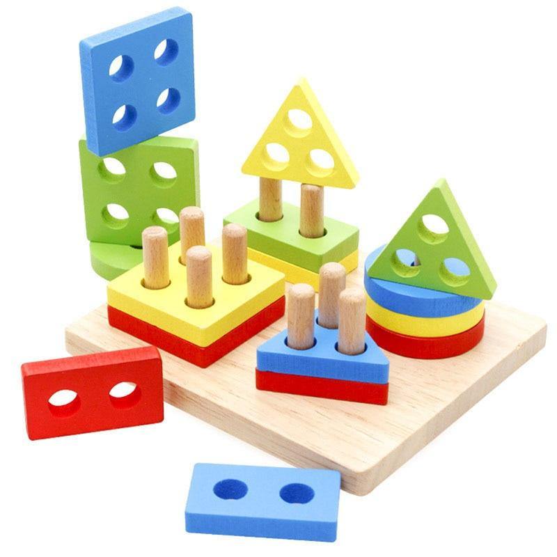 Plateau Montessori 4 Formes Montessori Plus | Montezzori Montezzori