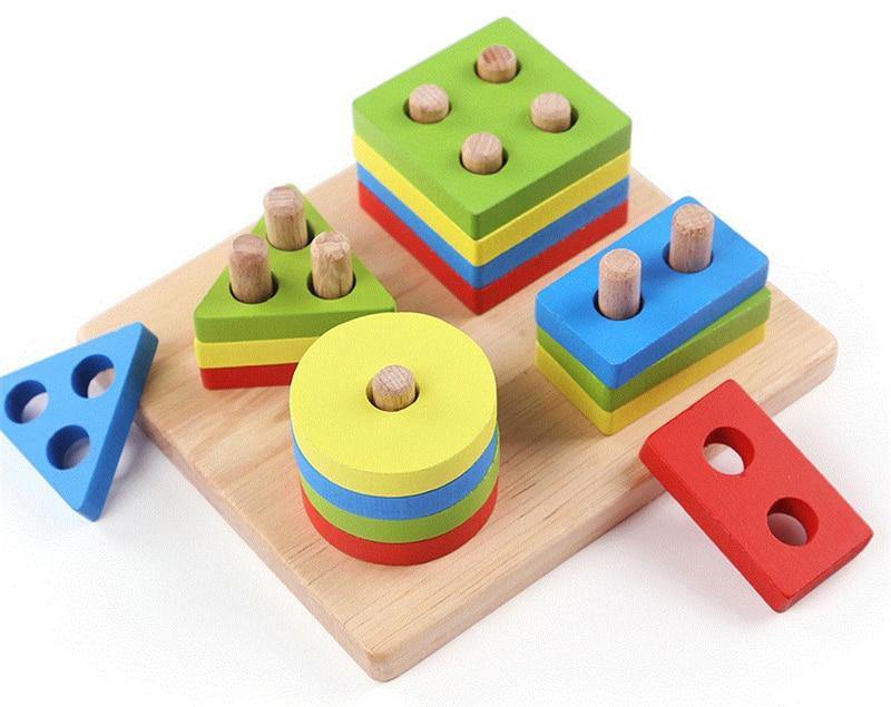 Plateau Montessori 4 Formes Montessori Plus | Montezzori Montezzori