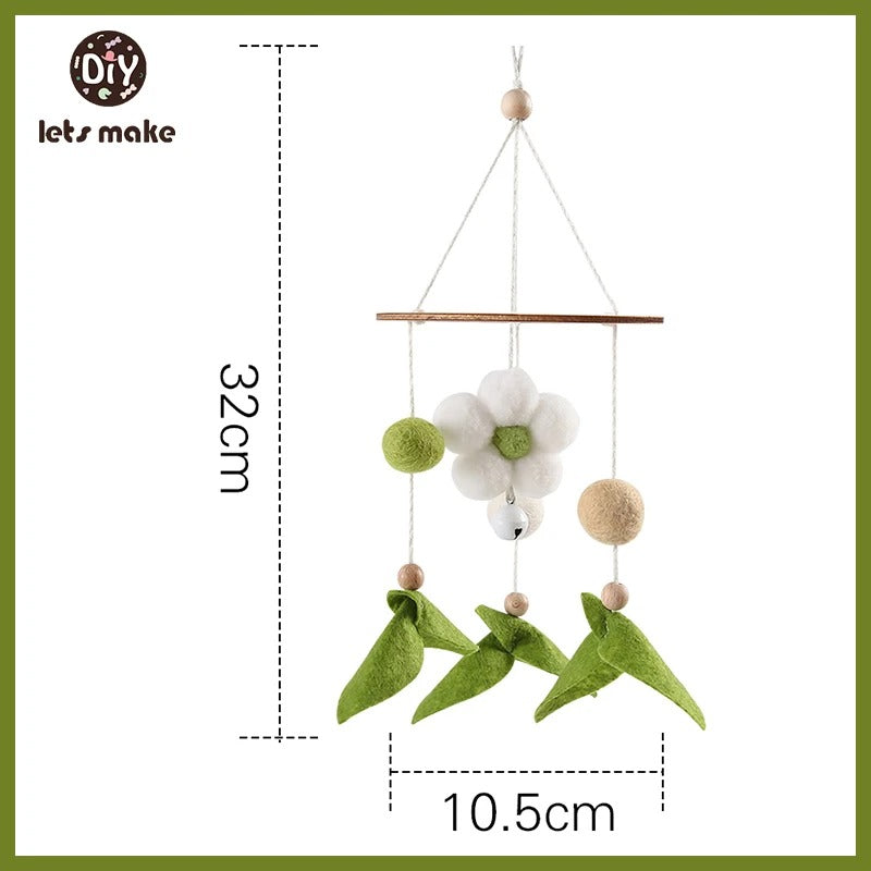 Mobile et Jouet de Naissance en Bois Montessori - Décoration et Eveil Sensoriel pour Bébé