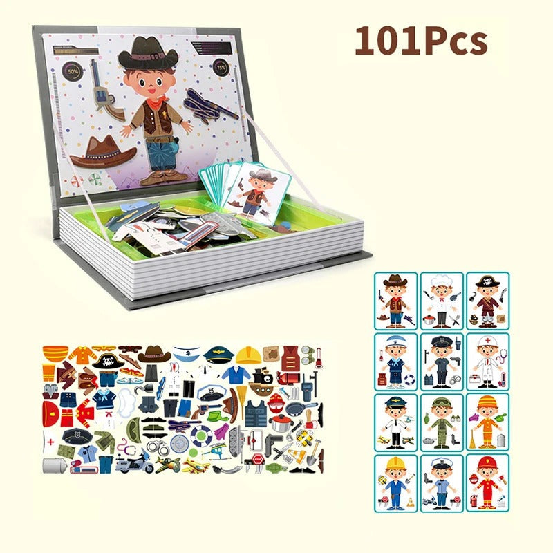 puzzle magnetique metiers montessori