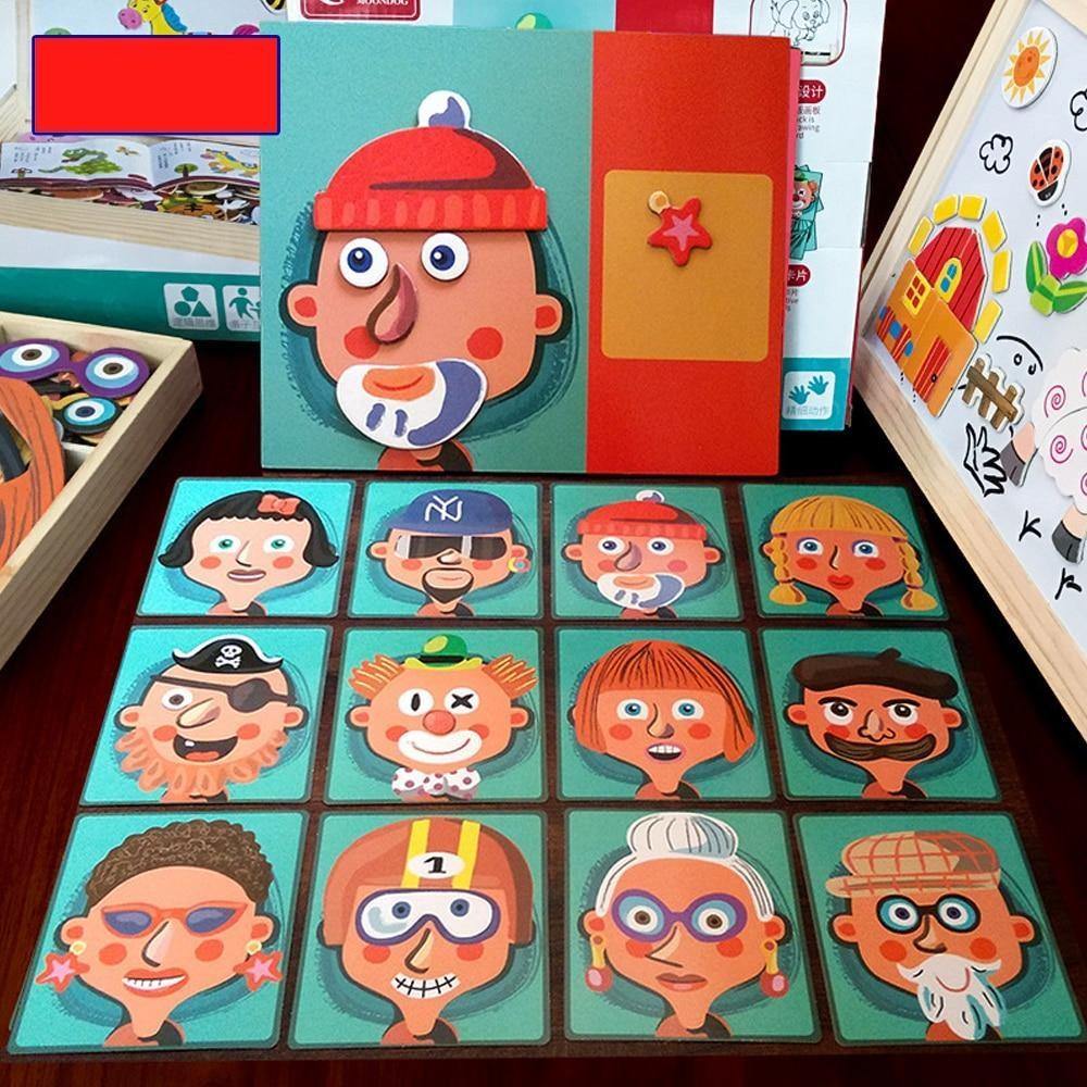 Puzzle Magnétique - Portrait Robot Montessori Plus | Montezzori Montezzori