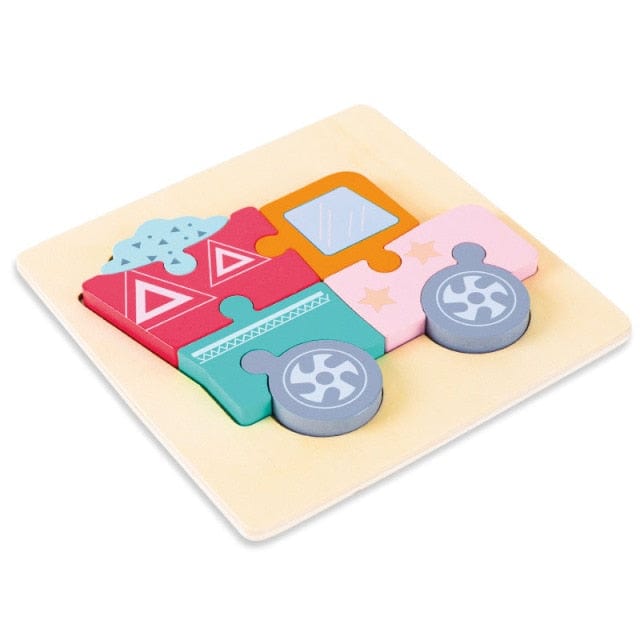 Puzzle Montessori 3D - Experience Montessori | Montezzori Camion Montezzori