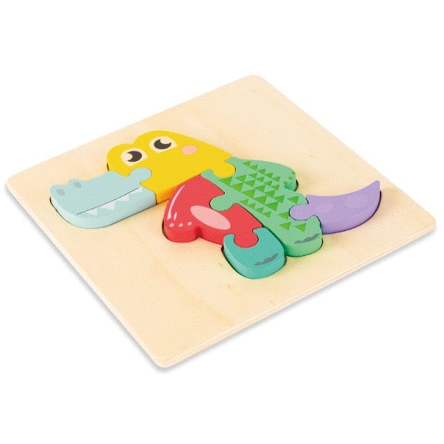 Puzzle Montessori 3D - Experience Montessori | Montezzori Crocodile Montezzori