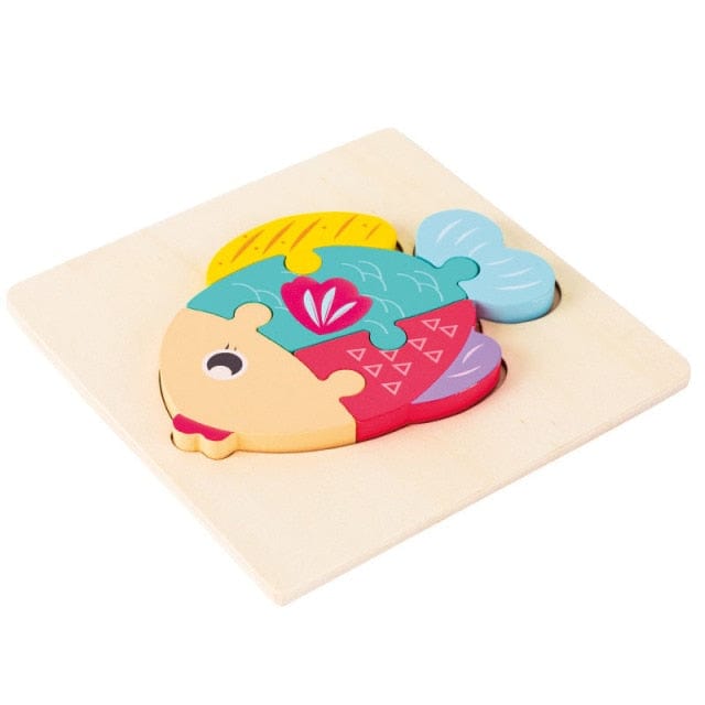 Puzzle Montessori 3D - Experience Montessori | Montezzori Poisson Montezzori