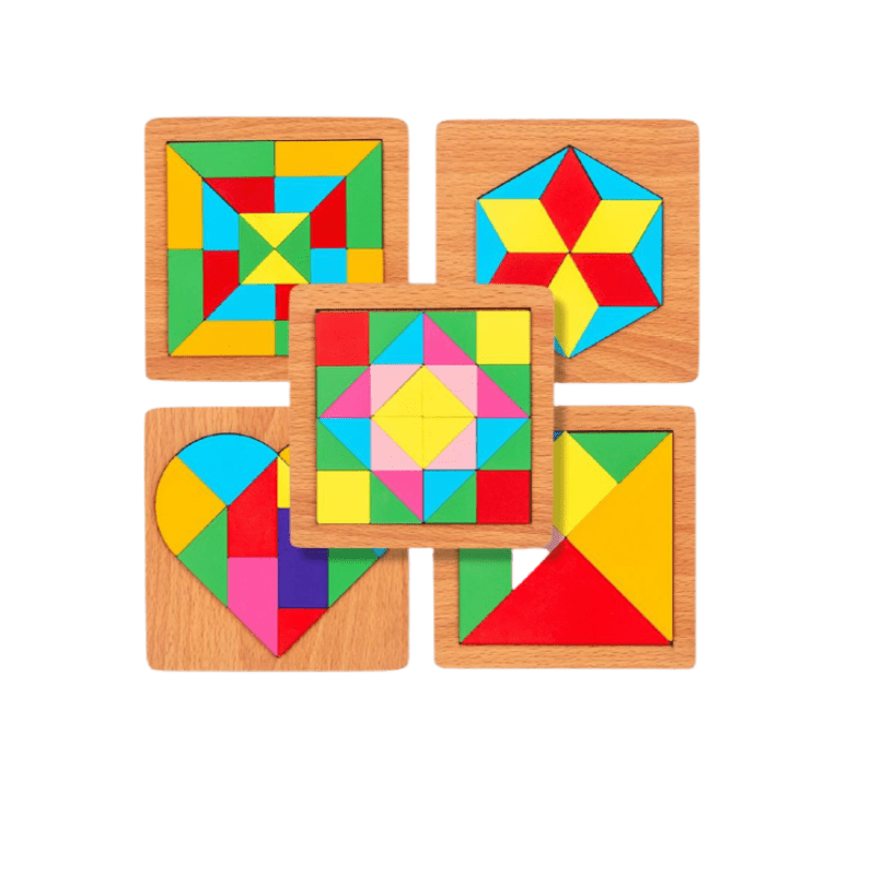 Puzzle Tangram Montessori Formes Géométriques | Montessori Montessori