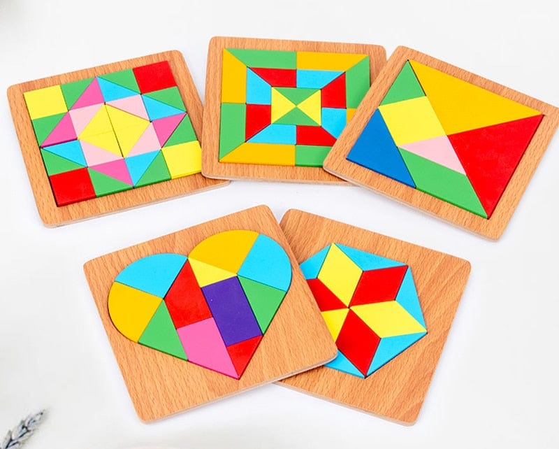 Puzzle Tangram Montessori Formes Géométriques | Montessori Montessori