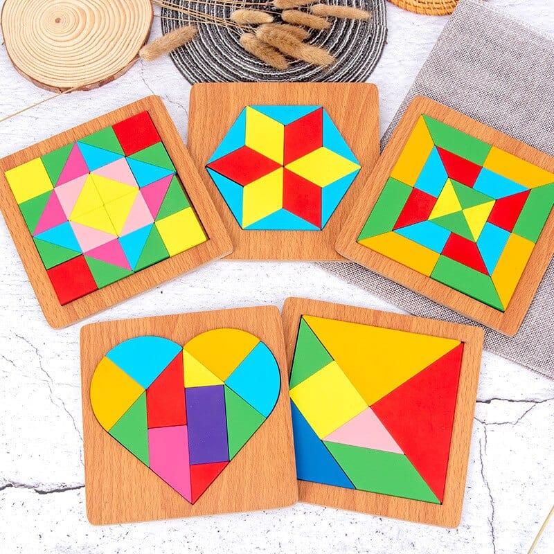 Puzzle Tangram Montessori Formes Géométriques | Montezzori Montezzori