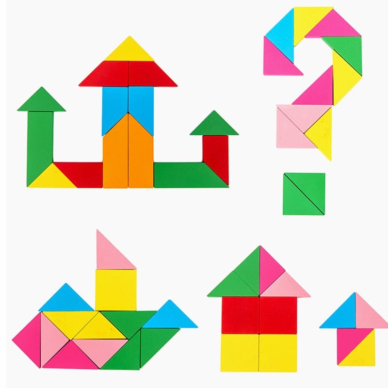 Puzzle Tangram Montessori Formes Géométriques | Montezzori Montezzori