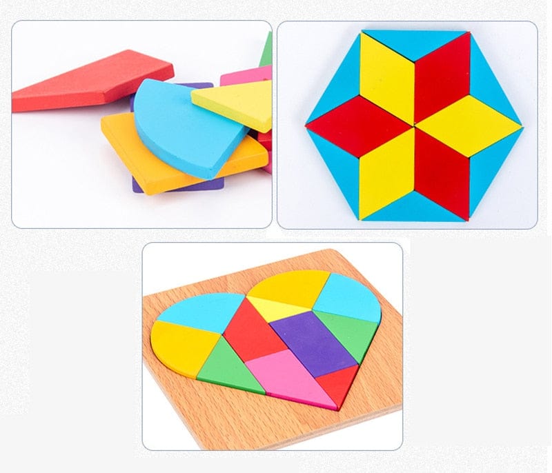 Puzzle Tangram Montessori Formes Géométriques | Montezzori Montezzori