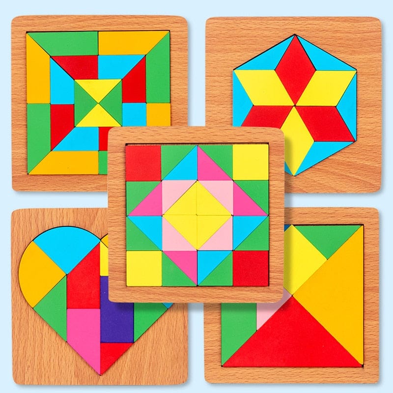 Puzzle Tangram Montessori Formes Géométriques | Montezzori Montezzori