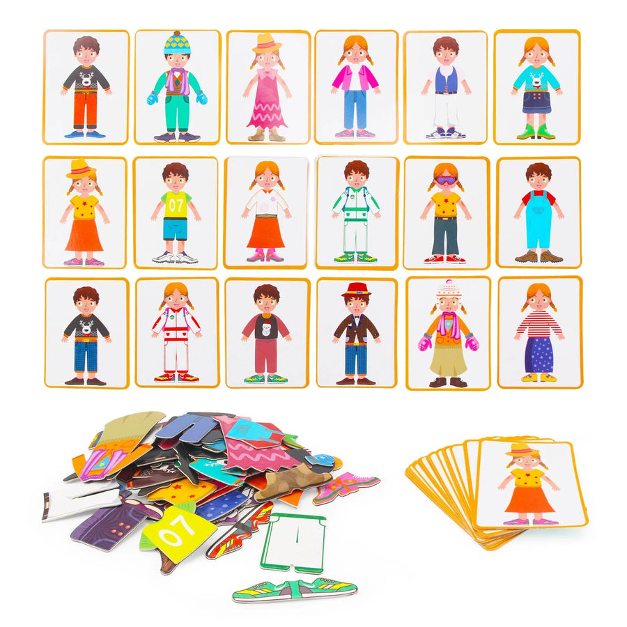 puzzle magnetique garcon fille a habiller