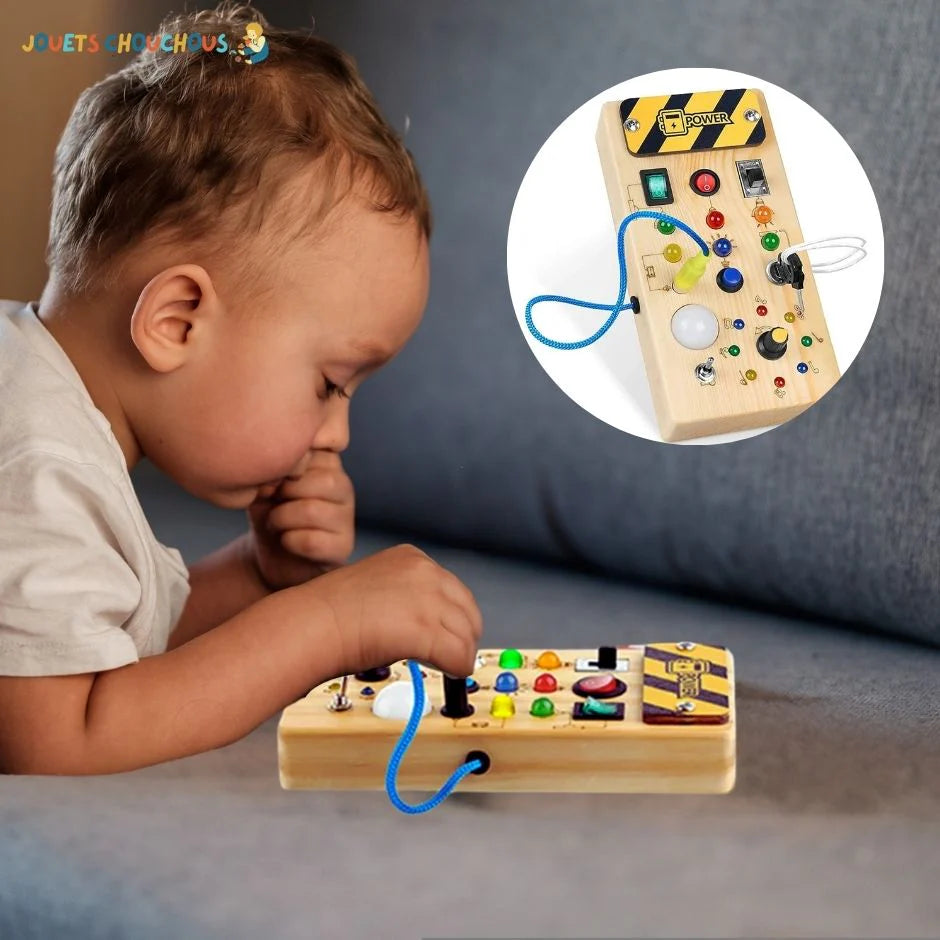 Tableau d'activités interactif Montessori avec LED