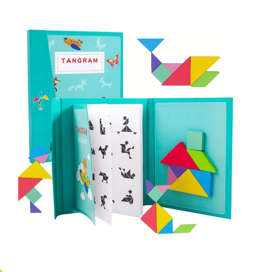 Tangram Magnétique Montessori - Puzzle Premium | Montezzori Montezzori