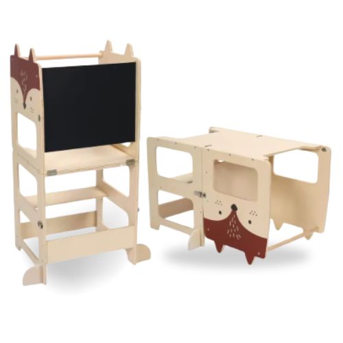 Tour d'Observation Montessori Élégant (non peint)
