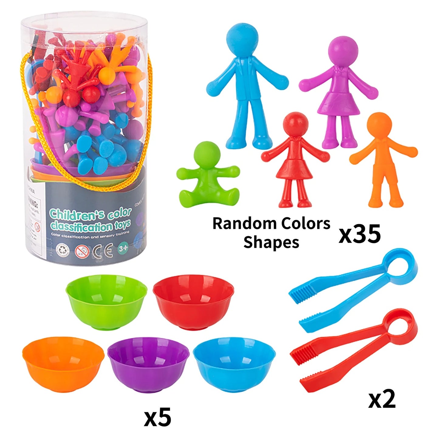 RainbowPlay™ - Jouet Montessori en Pompoms Arc-en-Ciel | Apprentissage Ludique et Sensoriel